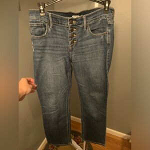Women’s old navy ankle flare jeans with buttons